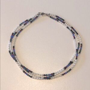 🎁 Swarovski crystal, freshwater pearl necklace
